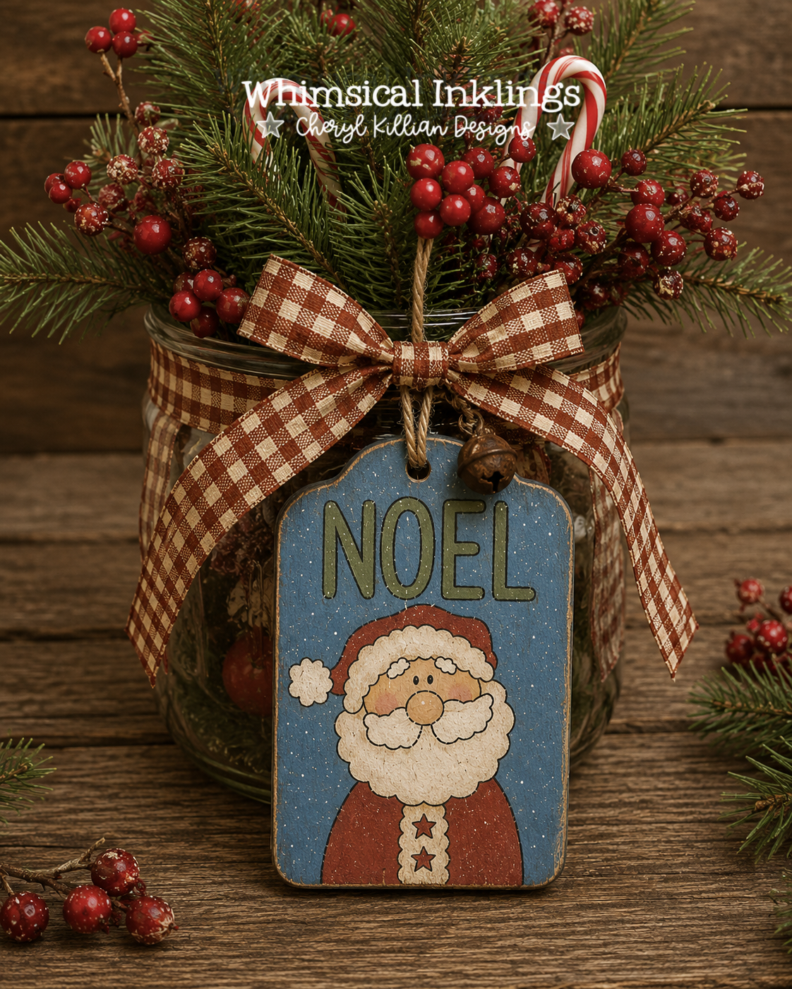 Noel Santa Tag Lasser SVG| Christmas SVG