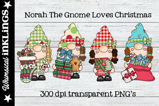 Norah The Gnome Loves Christmas Sublimation | Christmas & Winter |