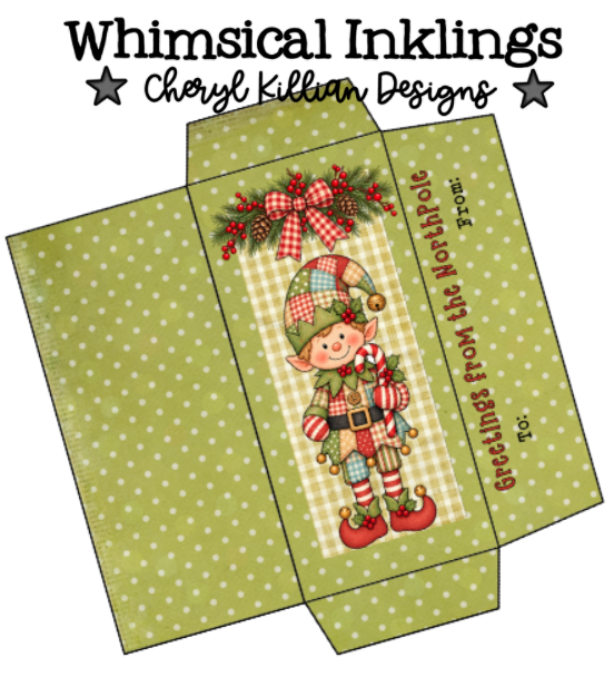 Northpole Elf candy bar Wrapper