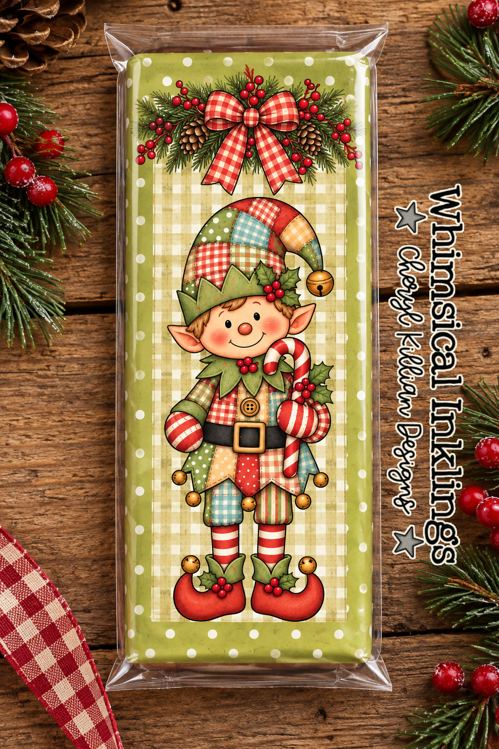 Northpole Elf candy bar Wrapper
