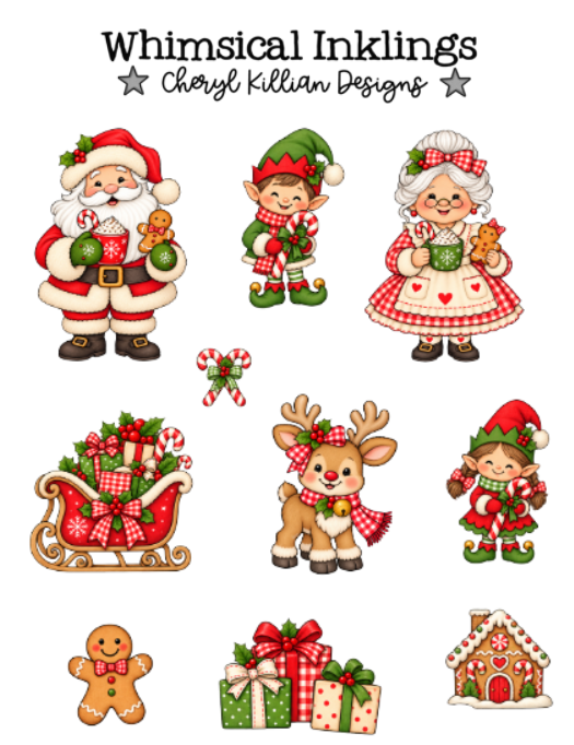 North Pole Fun Sticker Sheet | Christmas printable