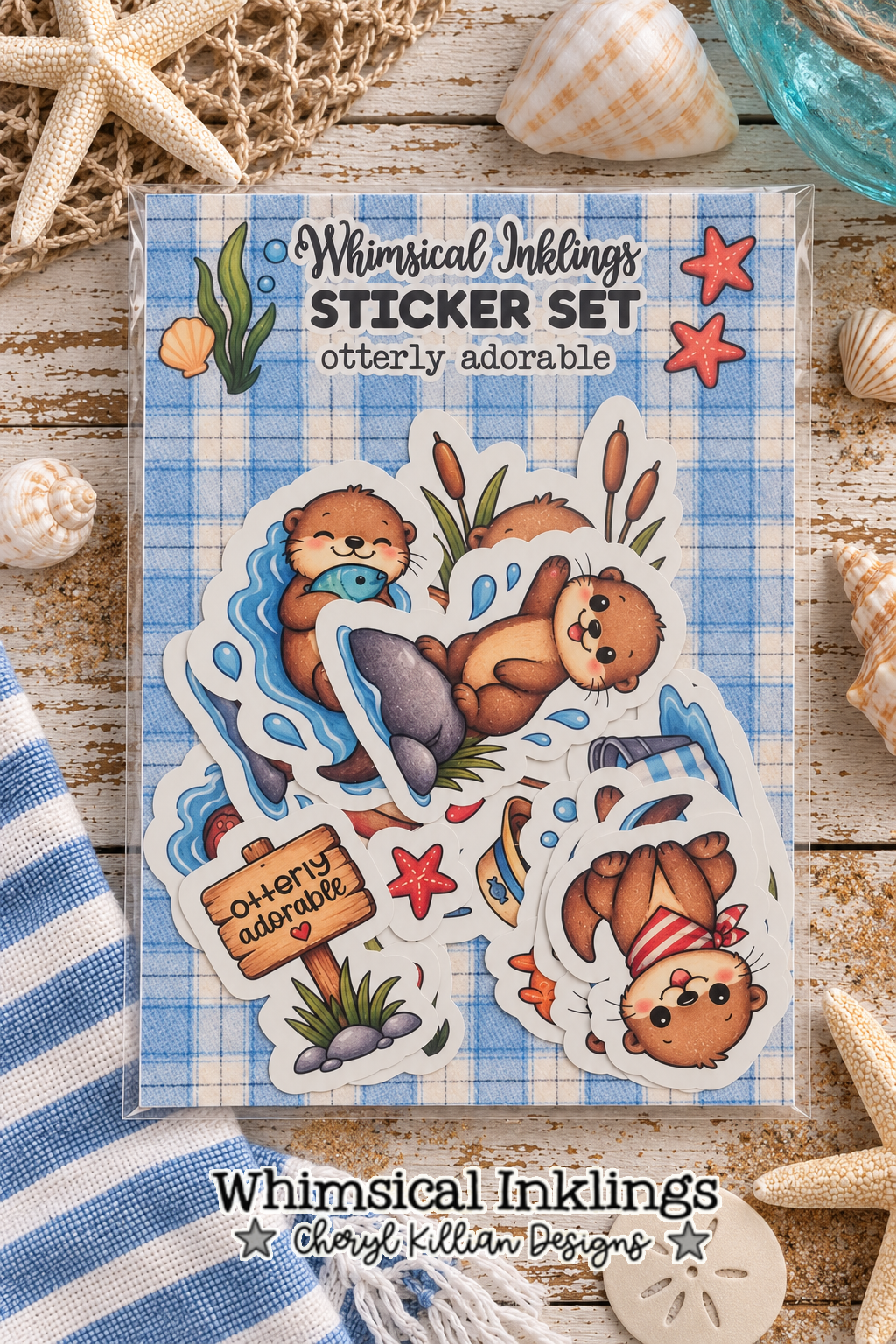 Otterly Adorable Sticker pack| Otter Stickers