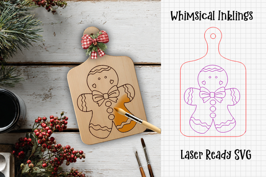 Paint Me Little Gingerbread Laser SVG