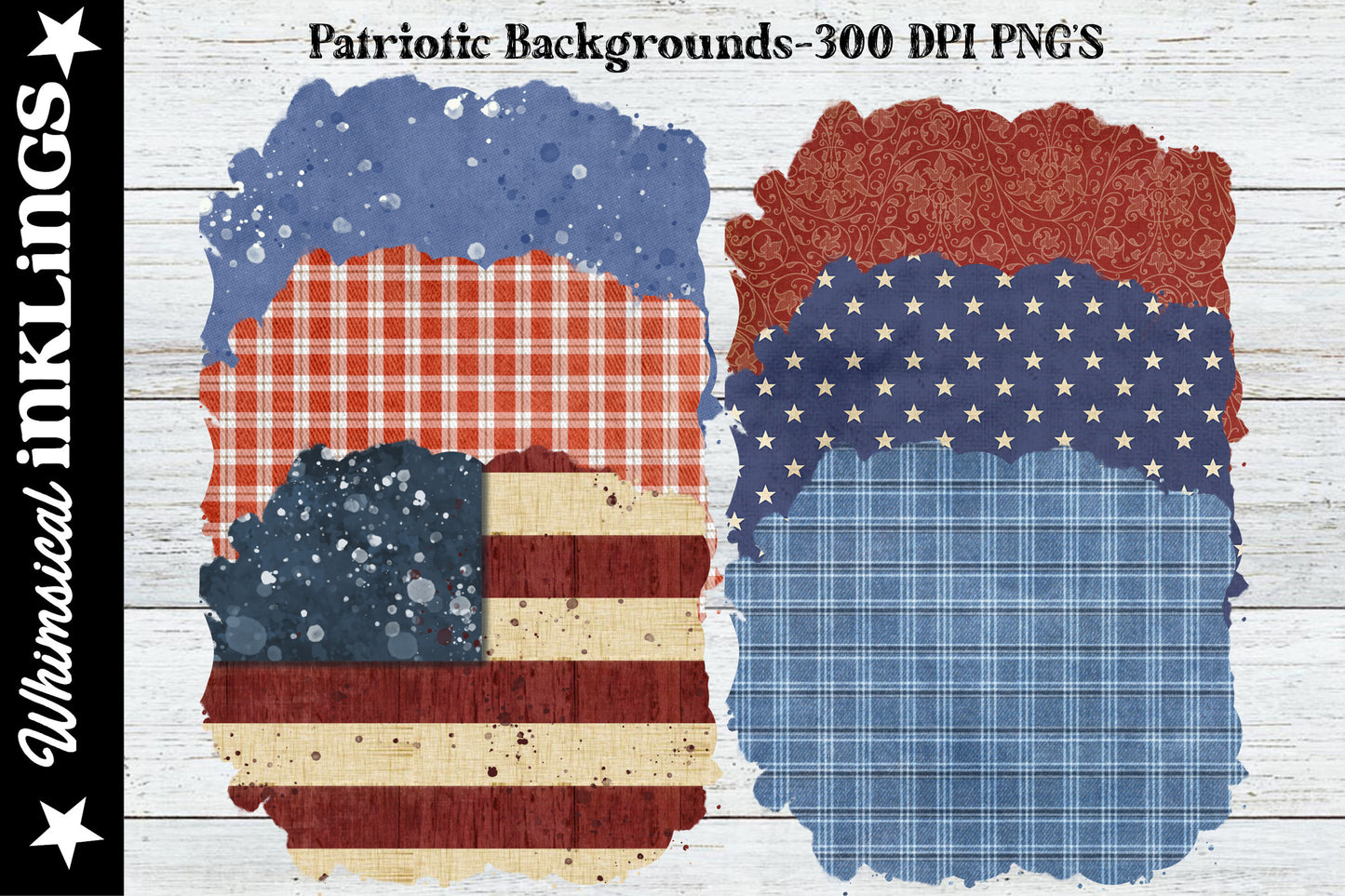 Patriotic Sublimation Backgrounds