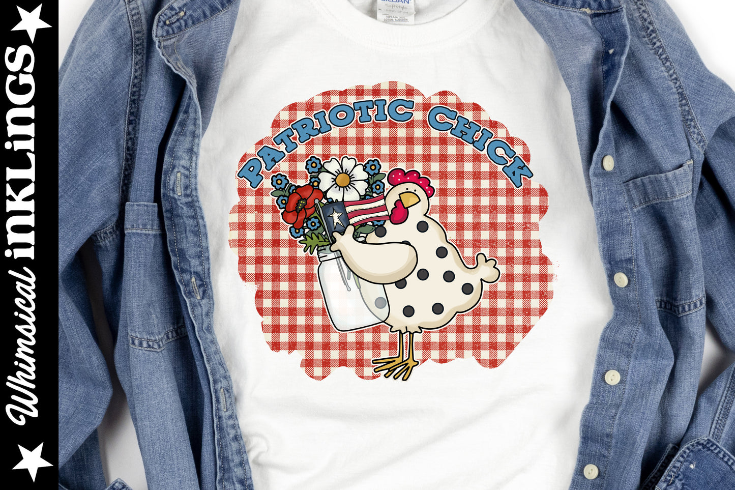 Patriotic Chick Sublimation