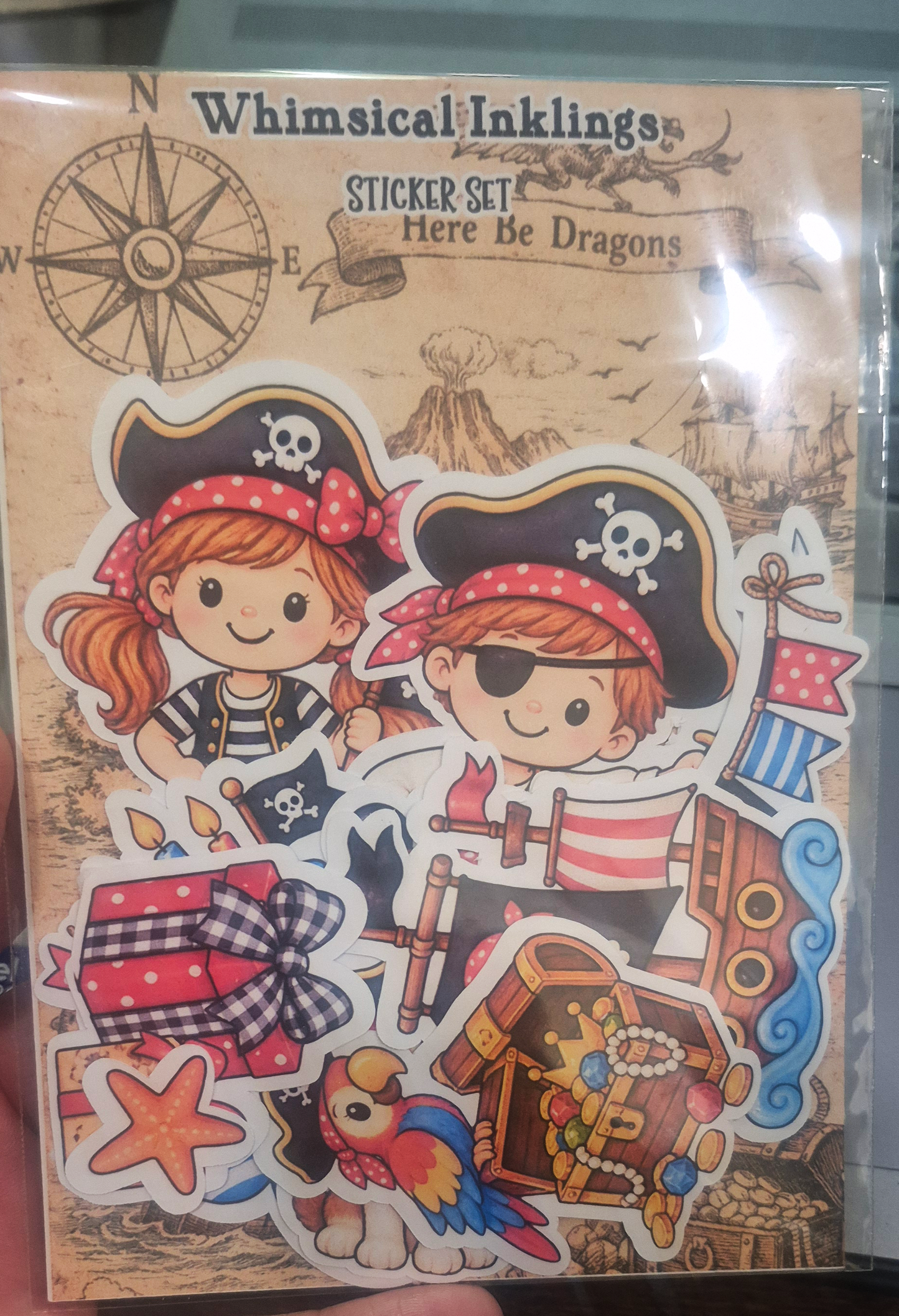 Pirate Birthday Sticker Pack| Birthday Stickers