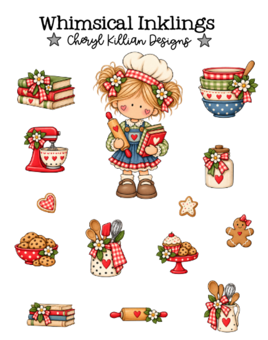 Pollys Kitchen Sticker Sheet| Kitchen Sticker Printable