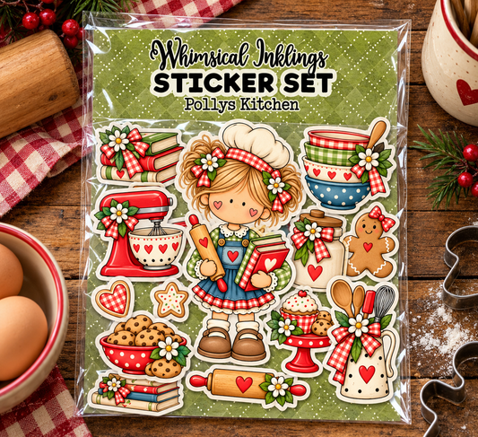 Pollys Kitchen Sticker Sheet| Kitchen Sticker Printable