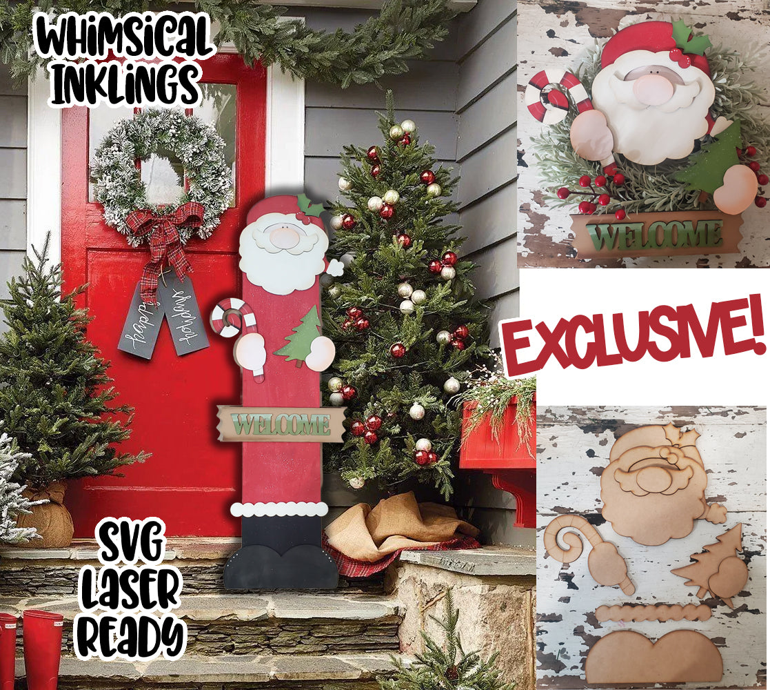 Porch Pal Santa Laser SVG| Exclusive| Christmas Laser SVG