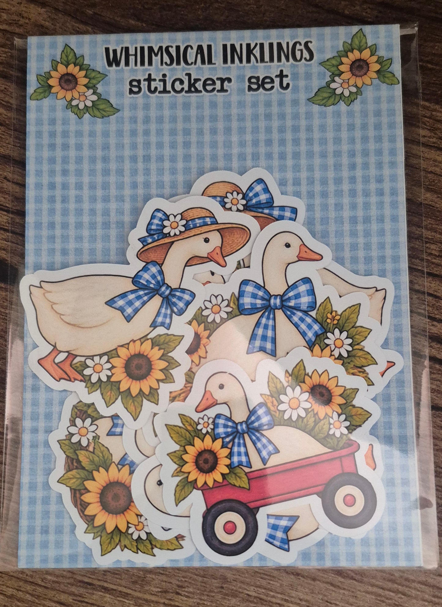 Gingham Goose Sticker Pack