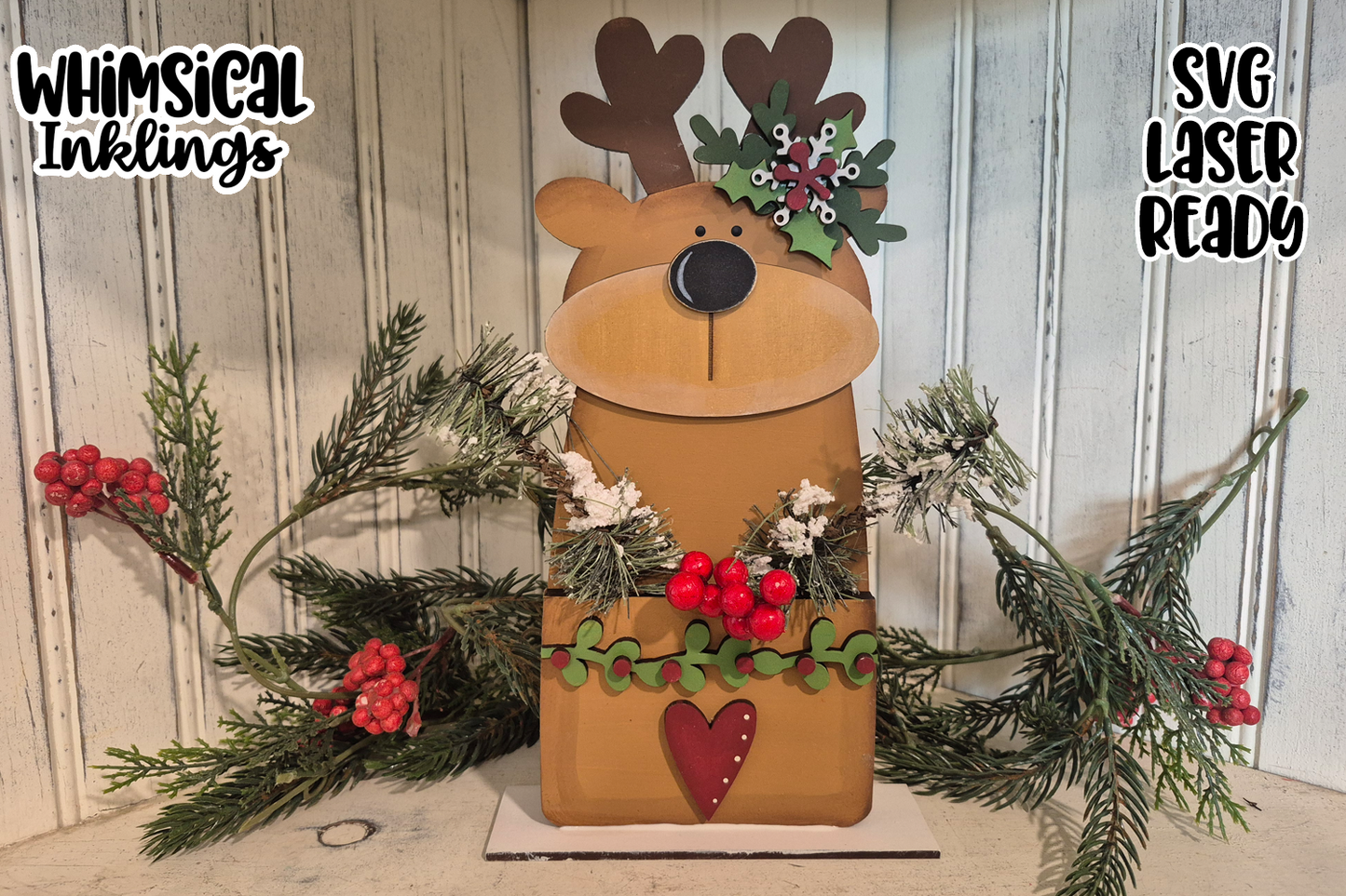 Prim Christmas Pockets Laser SVG Set