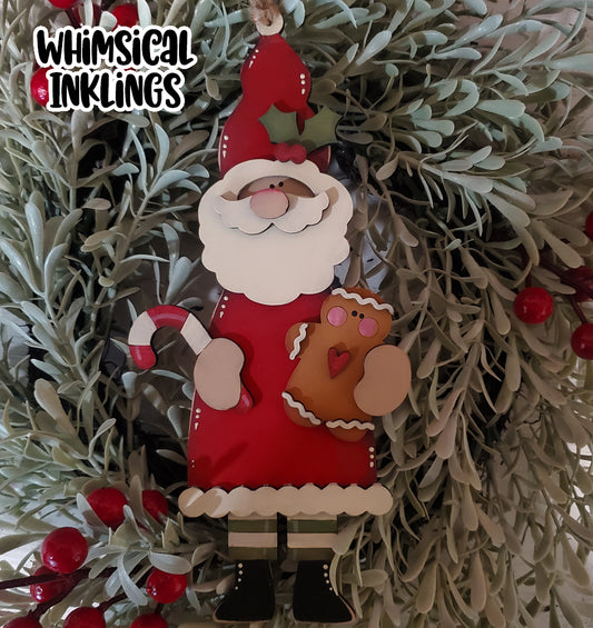 Prim Saint Nick-Santa Claus Ornament DIY Wood Kit