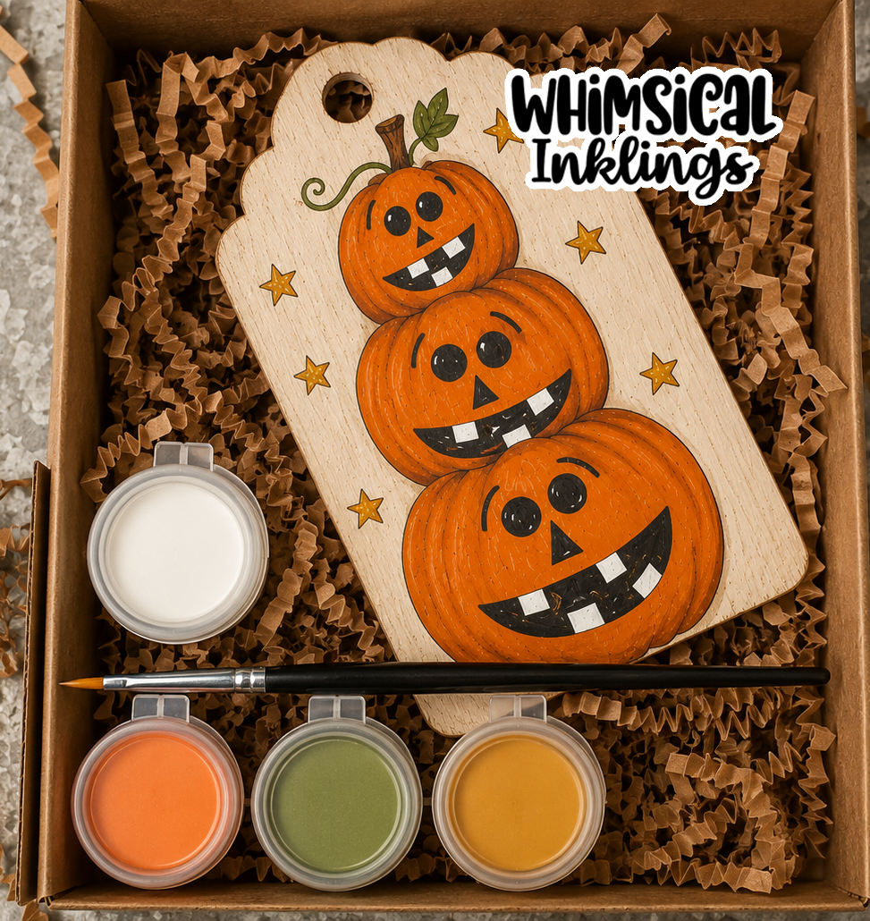 Pumpkin Stack Tag Laser SVG| Halloween SVG