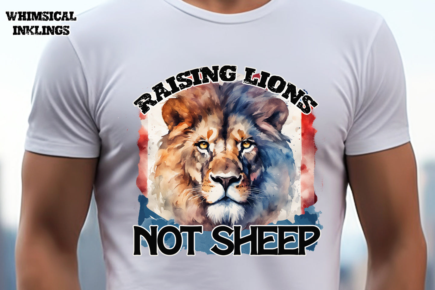 Raising Lions| Patriotic Sublimation|Americana