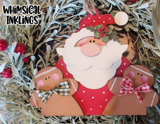 Santa Loves Ginger's Ornament DIY Wood Kit