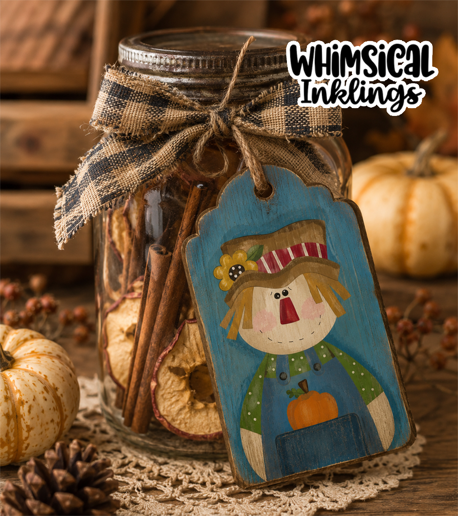 Scarecrow Tag Laser SVG| Fall SVG