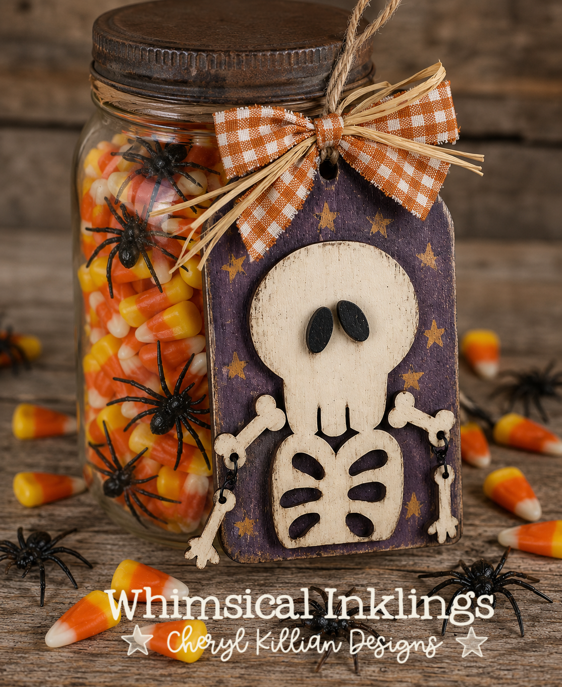Silly Skeleton Tag Laser SVG| Halloween laser SVG