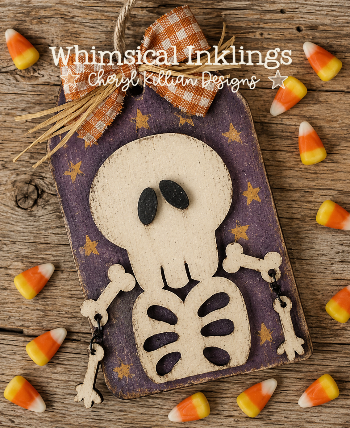 Silly Skeleton Tag Laser SVG| Halloween laser SVG