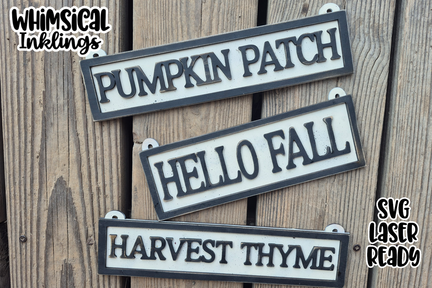 Simple Fall Signs Laser SVG's