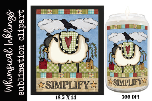 Simplify Sublimation| Prim Crow| Sheep