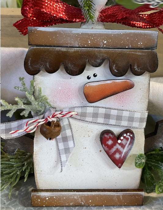 Smore Snowman Ornament DIY Wood Kit