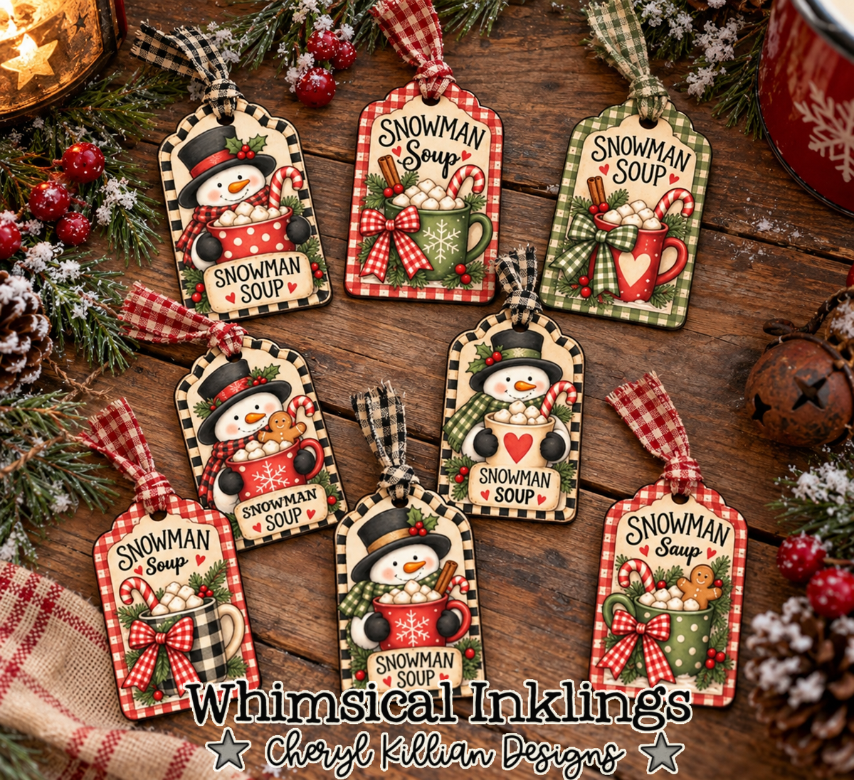 Snowman Soup Tags