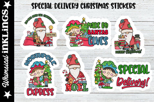 Special Delivery Christmas Stickers