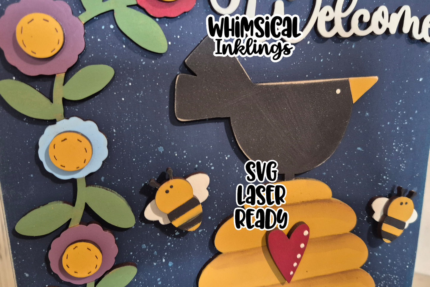 Summer Welcome Sign Laser SVG