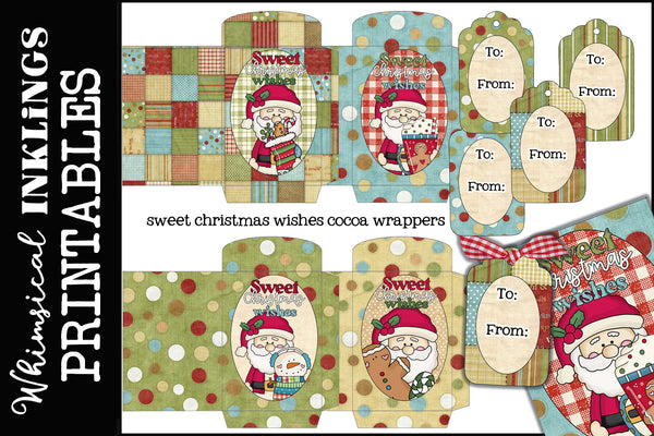 Sweet Christmas Wishes Cococa Wrappers – Whimsical Inklings