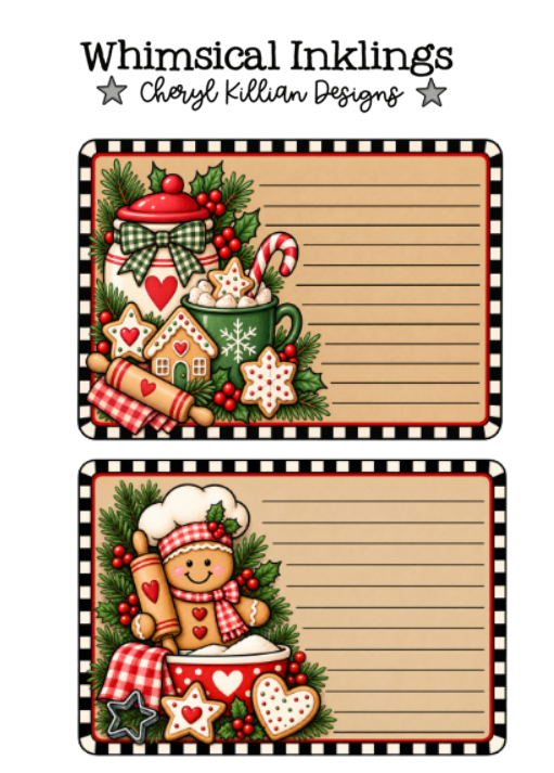 Sweet Gingerbread Recipes Cards
