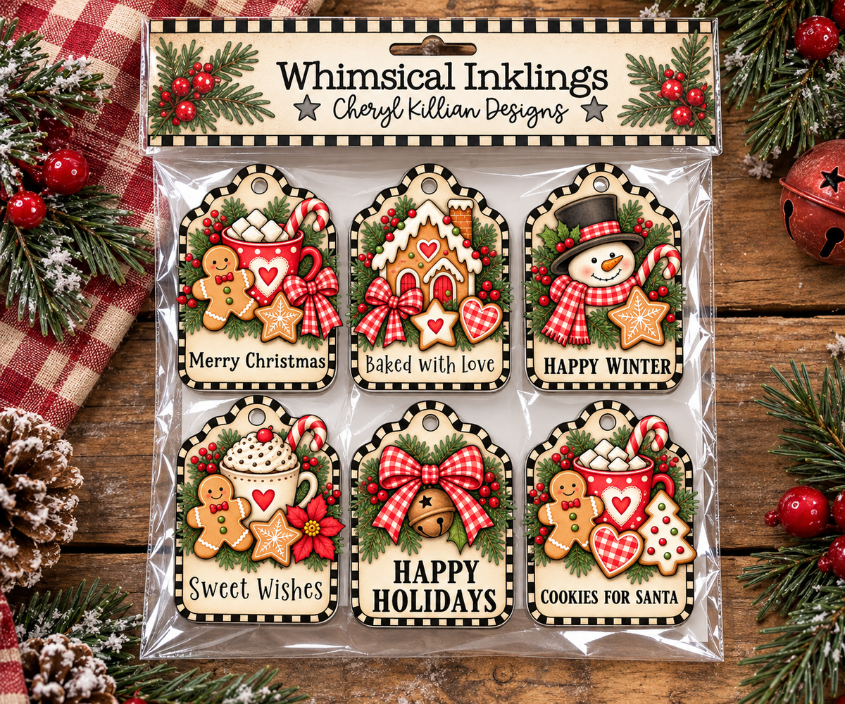 Sweet Gingerbread tag Sheet| Christmas Printables