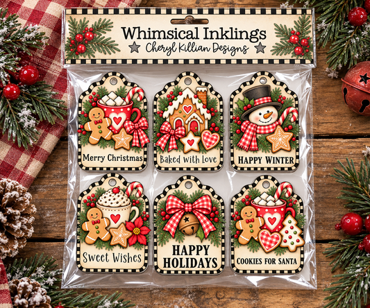 Sweet Gingerbread tag Sheet| Christmas Printables