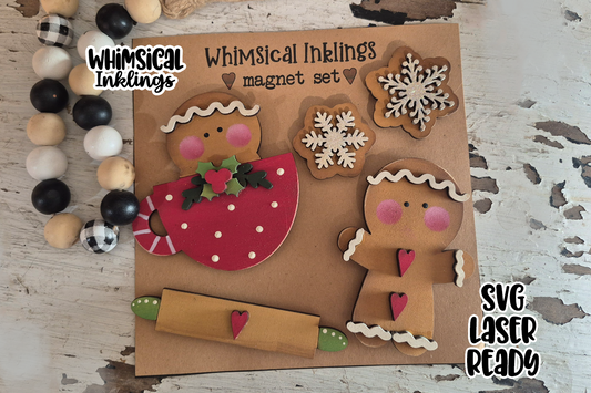 Sweet Gingers Magnet Set Laser SVG