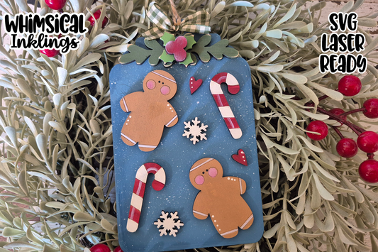 Sweet Ginger Tag Ornament Laser SVG