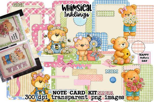 Sweet Little Bear Notecard Set Printables