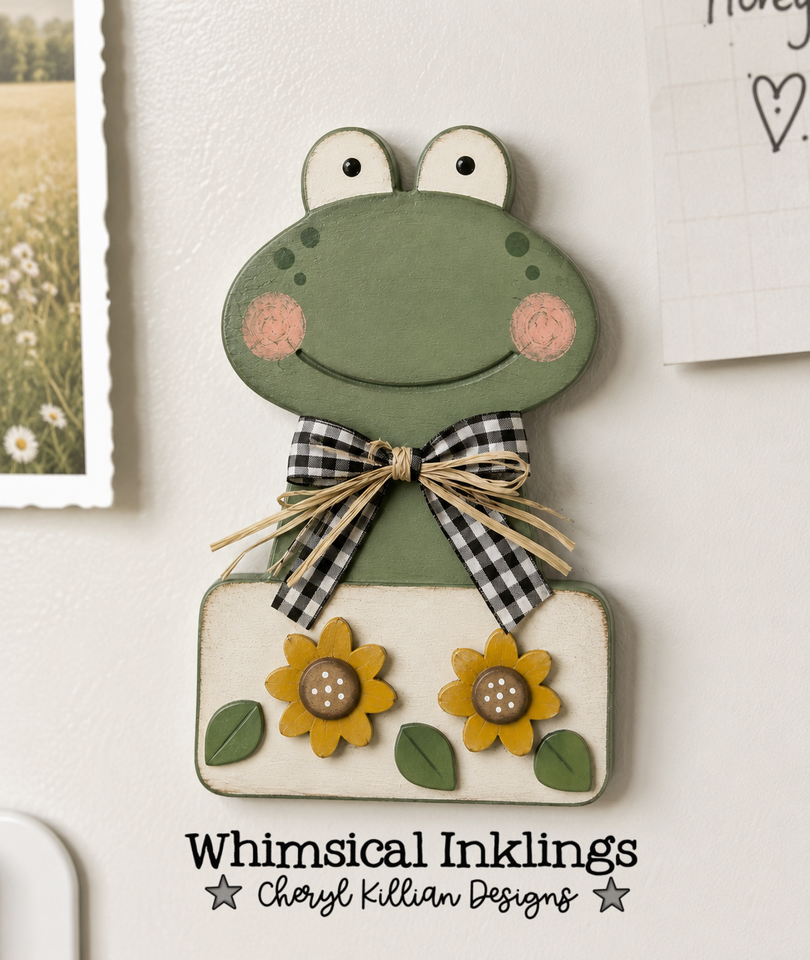 Sweet Little Frog Magnet Laser SVG