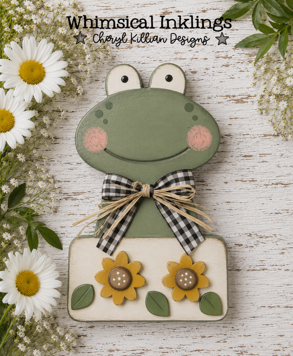 Sweet Little Frog Magnet Laser SVG