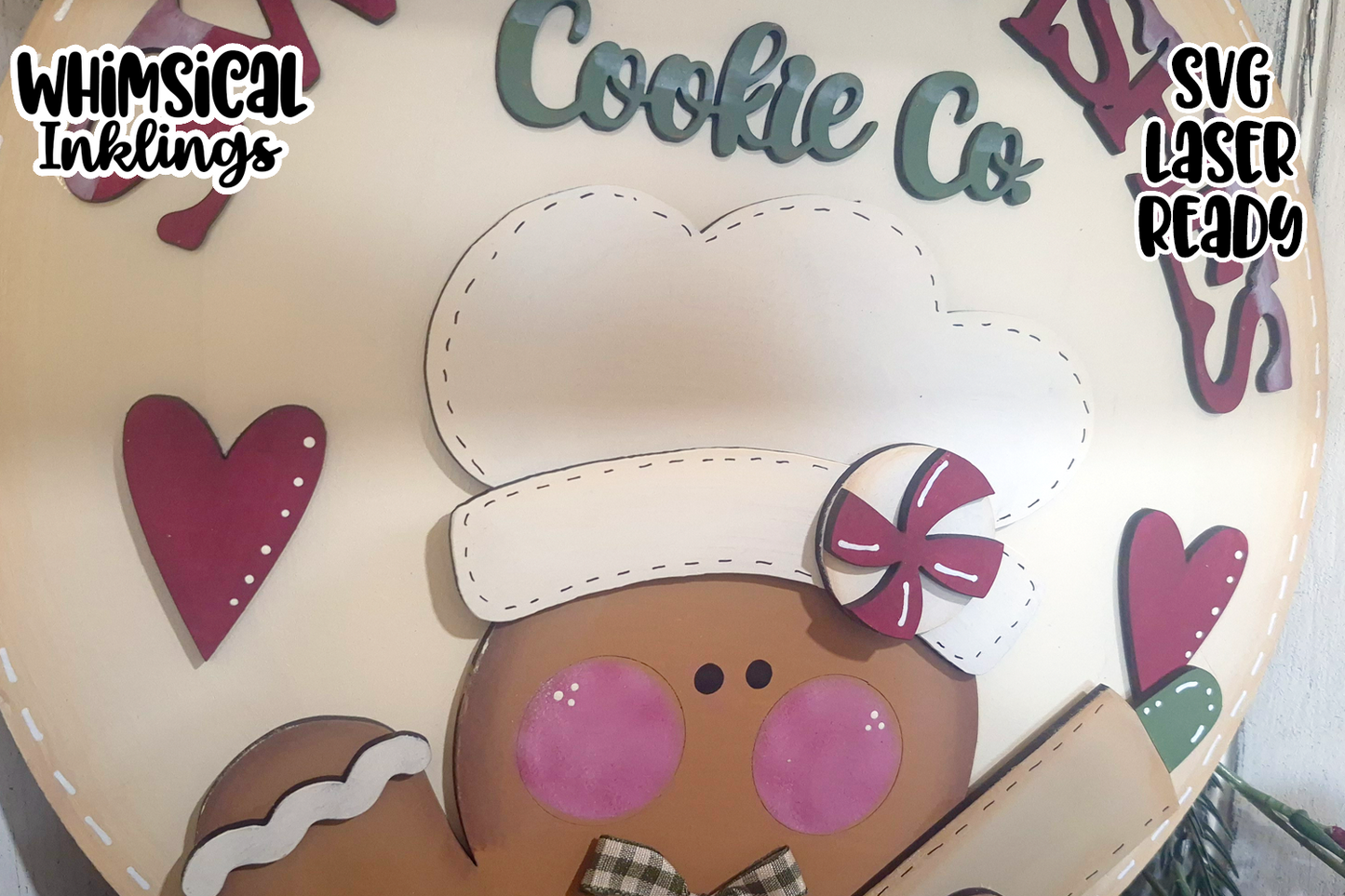 Sweet Wishes Cookie Co. Sign Laser SVG