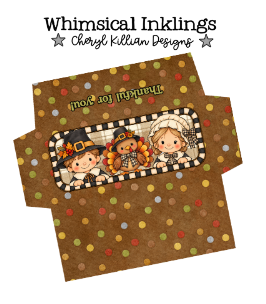 Thanksgiving Trio candy bar Wrapper