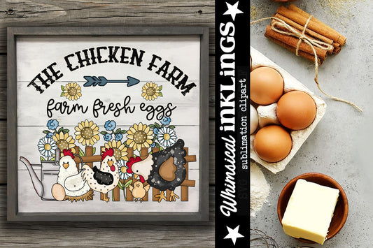 The Chicken Farm Scene Sublimation| Farm