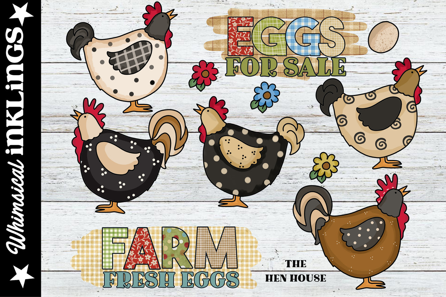 The Hen House Sublimation Clipart