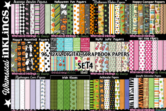 The Krafty Paper Collection FOUR | Printable Papers| Digital Paper