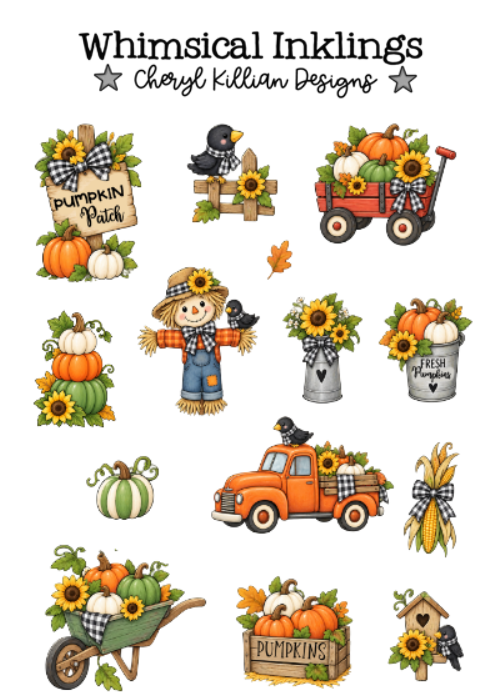 The Pumpkin Patch Sticker Pack | Fall Stickers