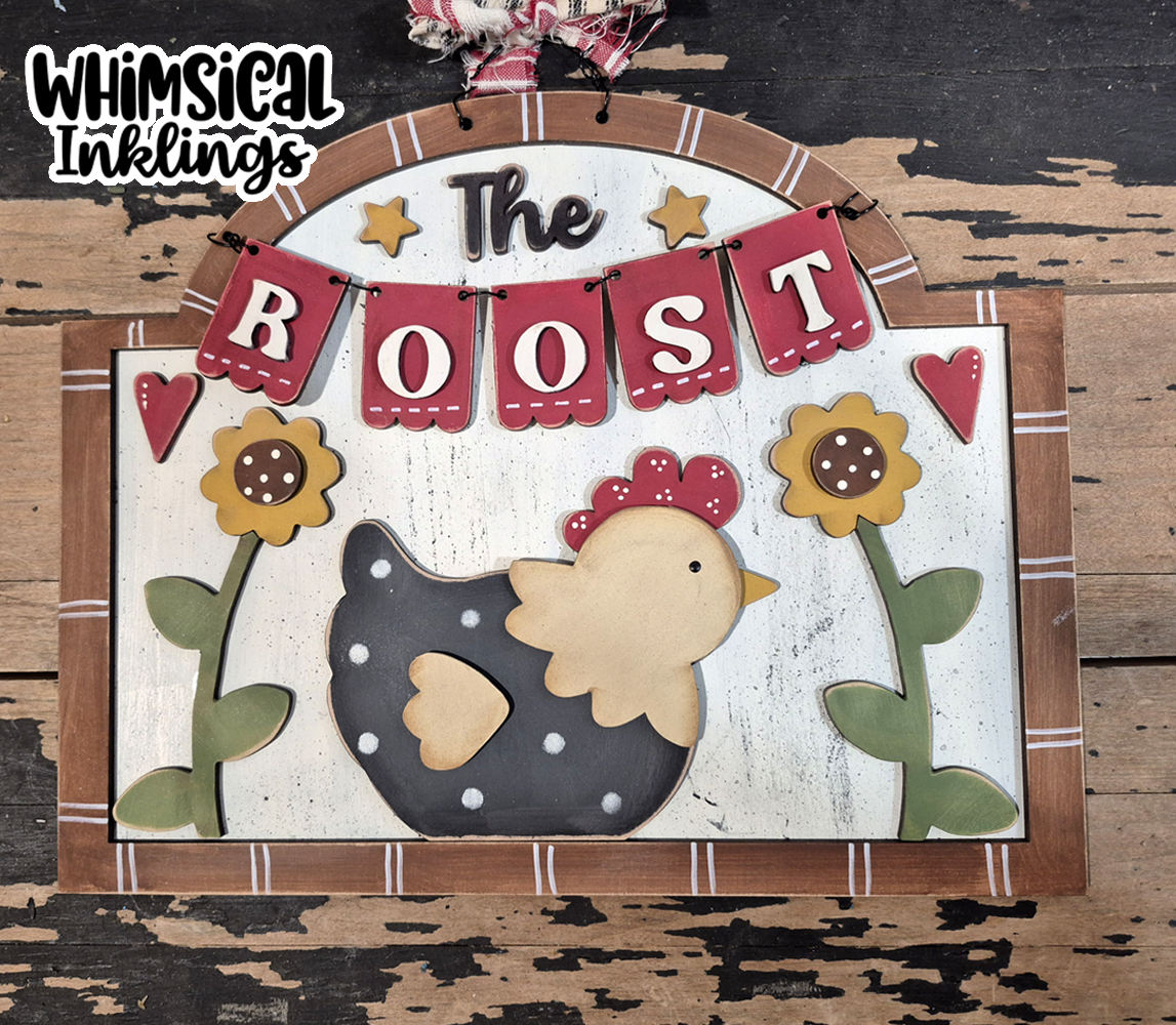 The Roost-Chicken Sign DIY Wood Kit