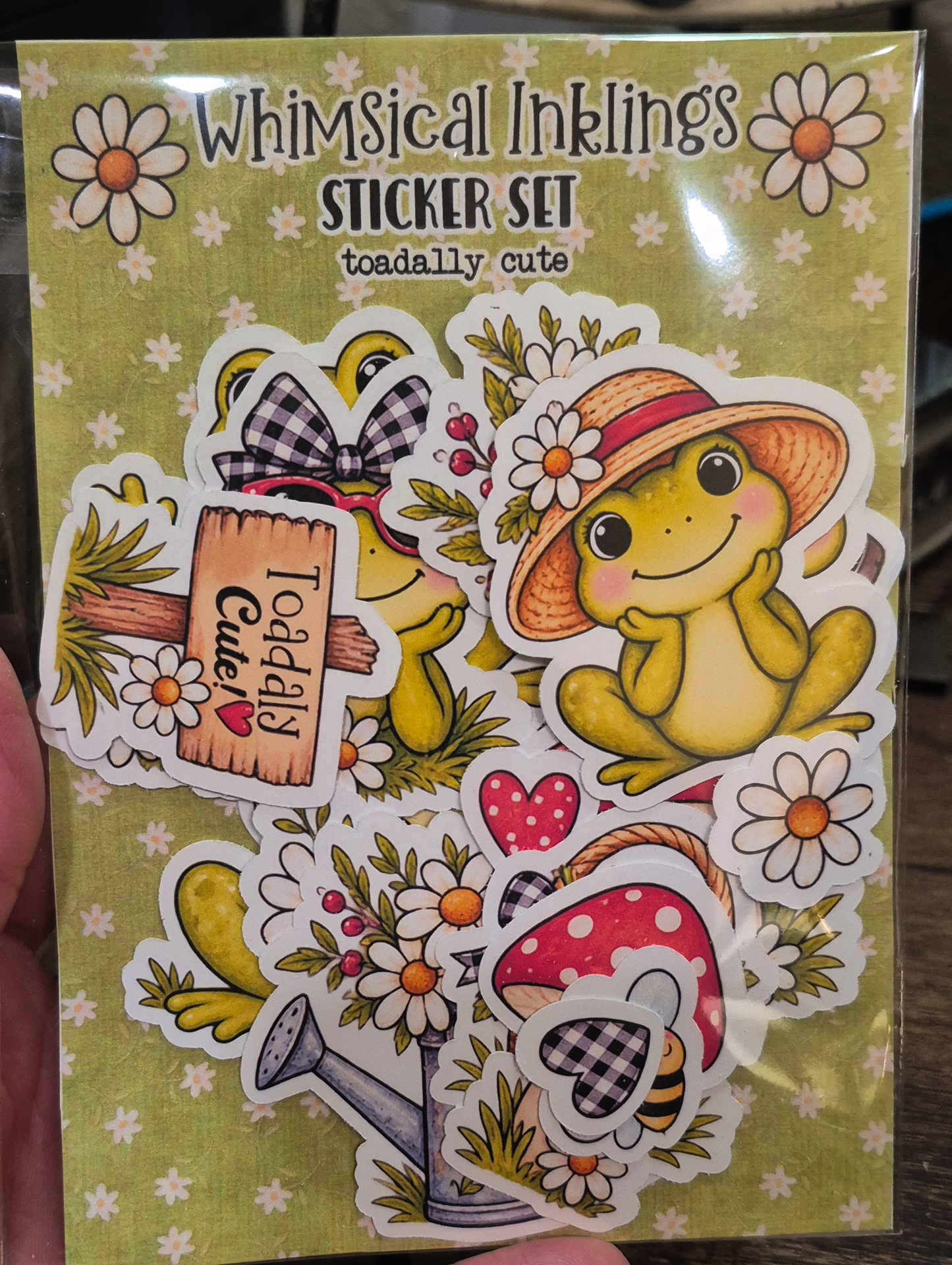 Toadally Cute Sticker Pack| Frog Stickers