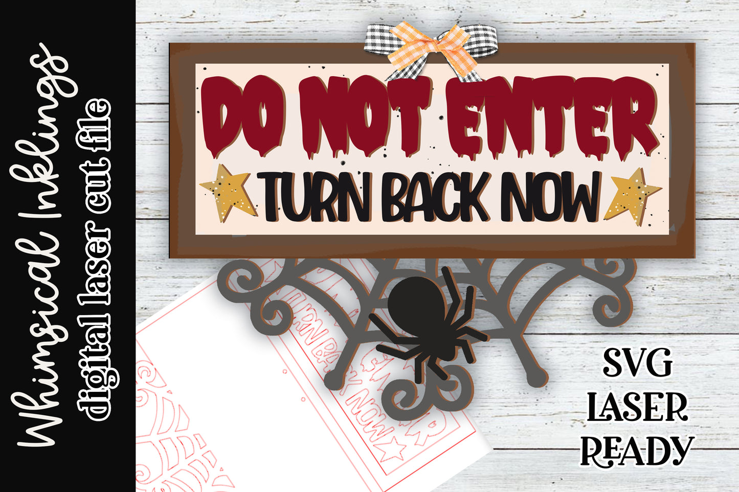 Turn Back Now Laser SVG| Halloween Laser SVG