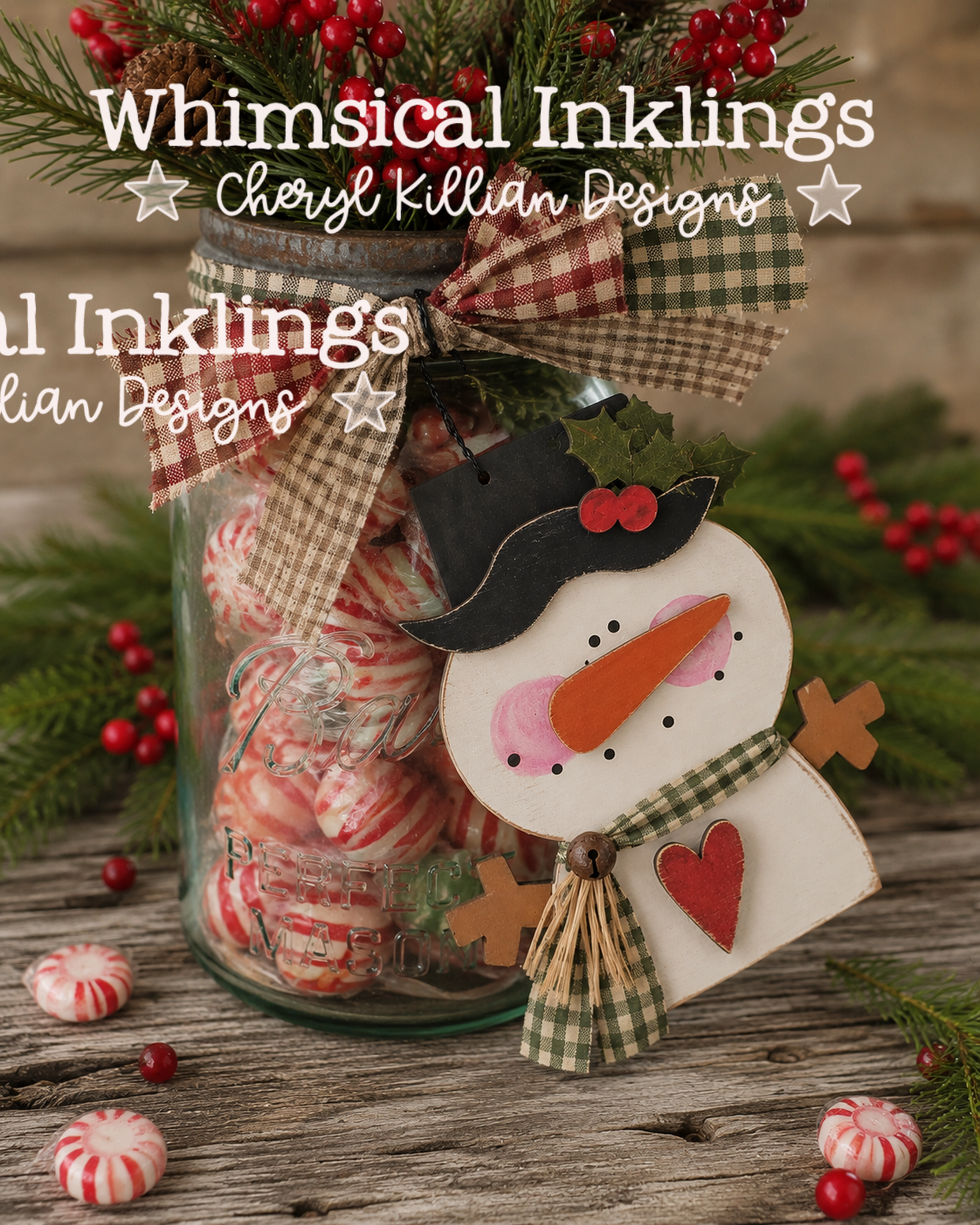 Warm heart Snowman Ornament Laser SVG| Christmas SVG