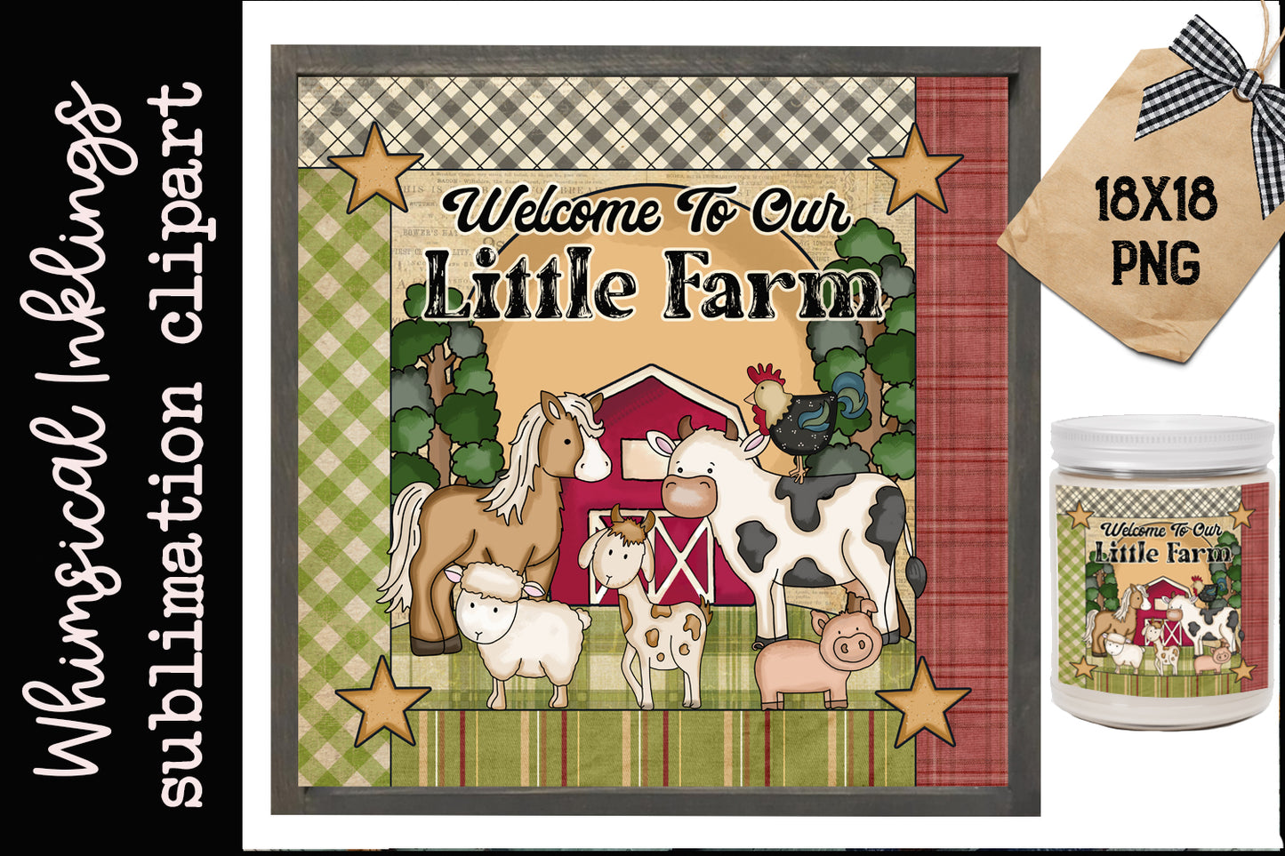 Welcome To Our Little Farm Sublimation| Farm| Barn