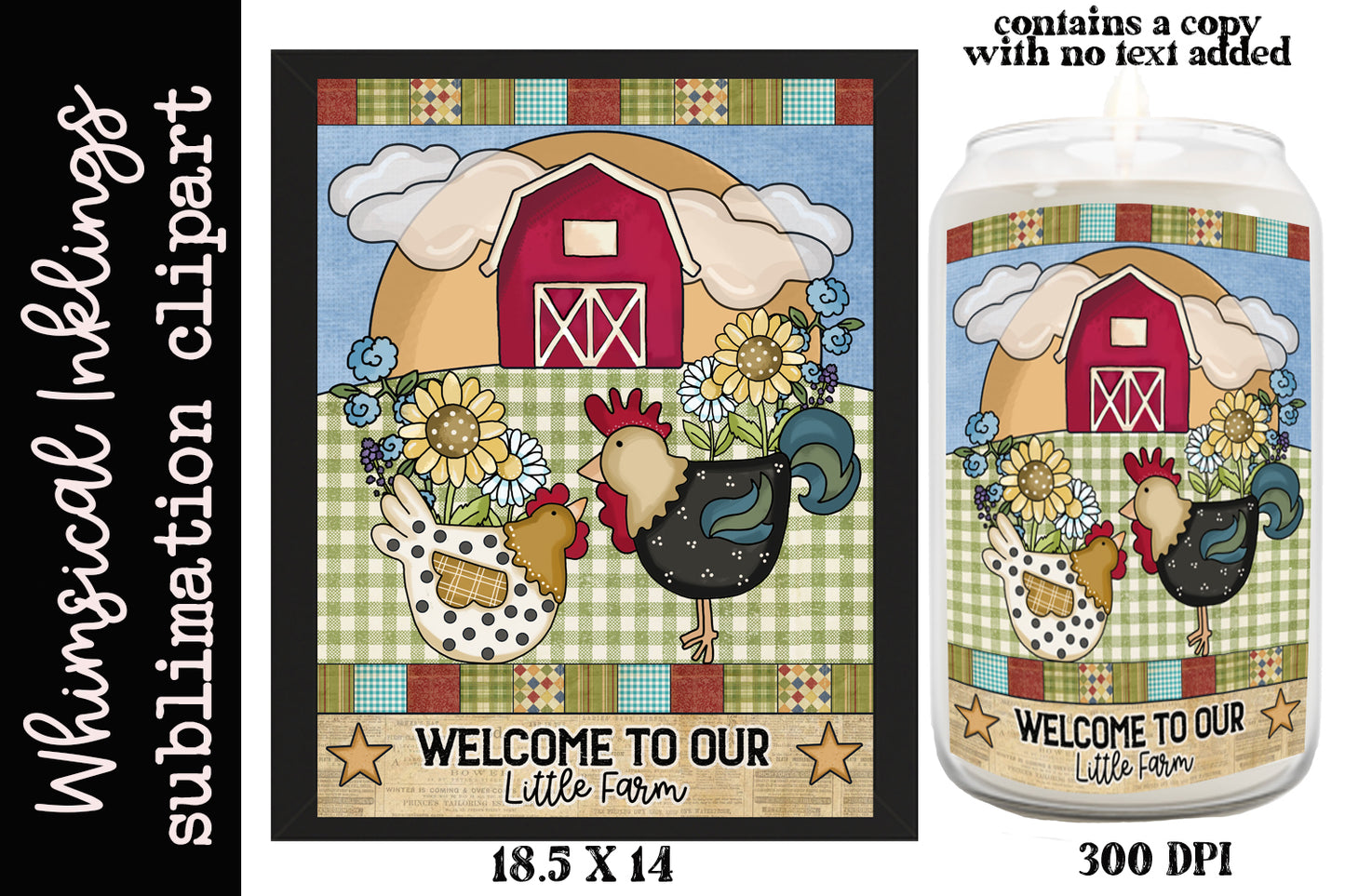 Welcome To Our Little Farm Sublimation| Chicken| Rooster