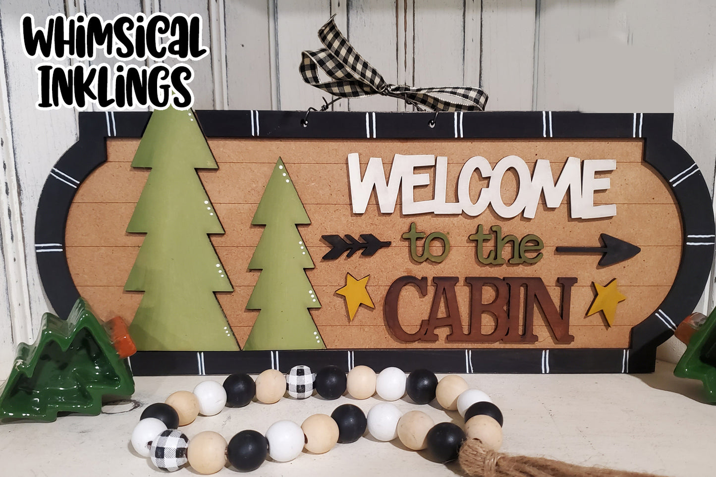 Welcome To The Cabin Sign 2 DIY Wood Kit